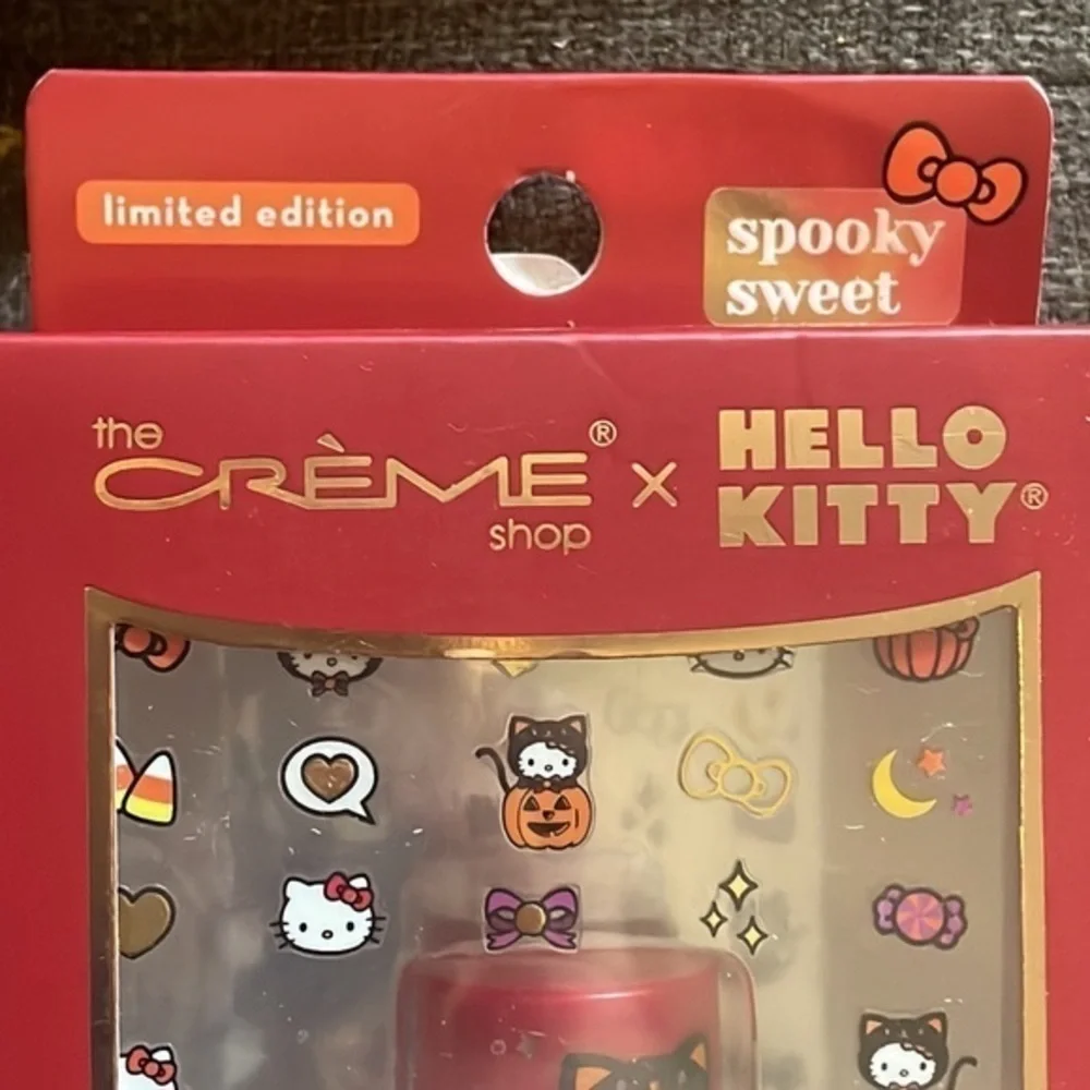 The Creme Shop Hello Kitty Halloween Nail Decal Clear Polish Sanrio Limited Set